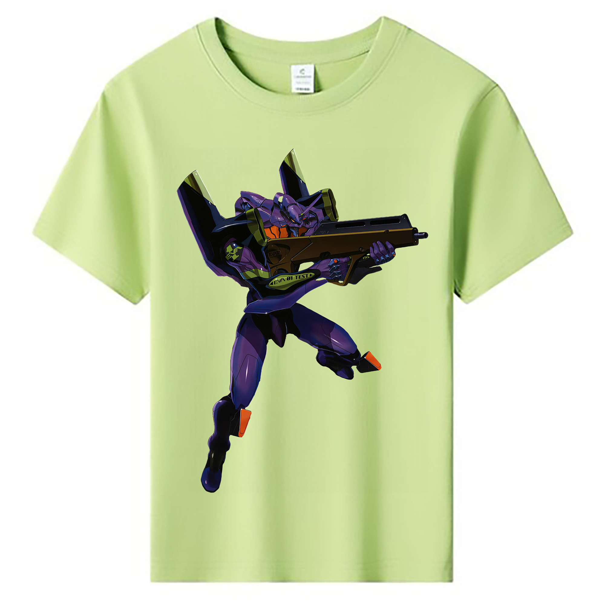 （画像用） EVA 新世紀エヴァンゲリオン 綿100％キッズTシャツ（フロントプリント）